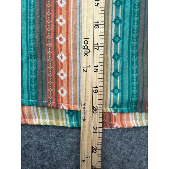 Ariat Howdy Print Striped Tank Top XL Western Boho Hippie Cowgirl Rodeo - Picture 7 of 10